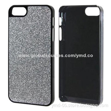 PC + Glitter Cases for iPhone 5S with UV Painting, OEM and ODM Services Provided